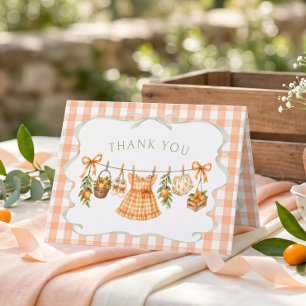 Danke für die süße kleine Orange Baby Shower