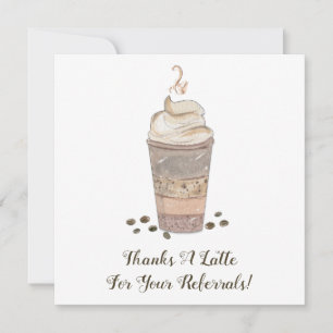 Danke für die Überweisung des Latte Coffee