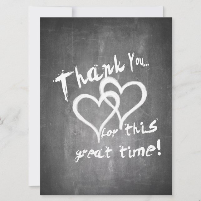 Danke für diese tolle Zeit auf dem Kreidebrett (Vorderseite)