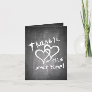 Danke für diese tolle Zeit auf dem Kreidebrett Karte