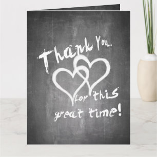 Danke für diese tolle Zeit auf dem Kreidebrett Karte