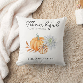 Danke für diesen Erntedank Pumpkin Chic Kissen