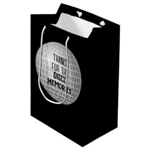 Danke für Disco-Erinnerungen Retro Geburtstag Mittlere Geschenktüte