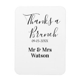 Danke für ein Brunch nach der Hochzeit Name Datum  Magnet