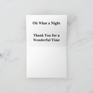 Danke für eine wundervolle Nacht