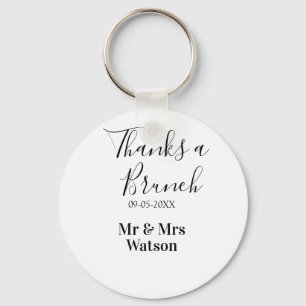 Danke für einen Brunch nach der Hochzeit Name Datu Schlüsselanhänger