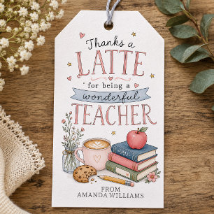Danke für einen Kaffee Lehrkraft Anerkennung Geschenkanhänger