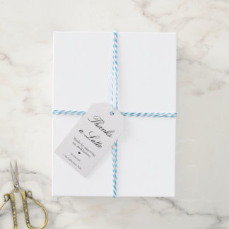 Danke für einen Latte Kaffee Geschenk-Anhänger Geschenkanhänger