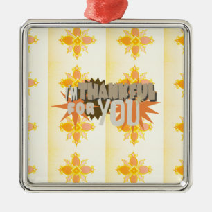 "Danke für euch" Ornament: Ein Symbol der Liebe Silbernes Ornament