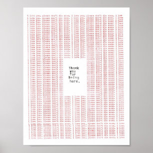 danke für hier sein poster