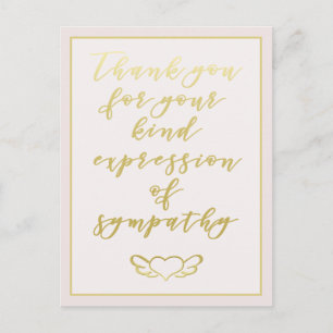 Danke für Ihr Beileid - Blush Pink Postkarte