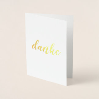 Danke für Ihr Brush Script Elegant Folienkarte