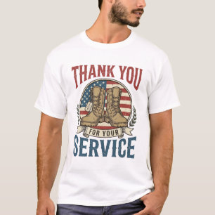 Danke für Ihr Dienst Militärstiefel-Shirt De T-Shirt