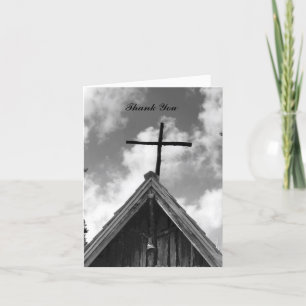 Danke für Ihr Mitgefühl, alte Kirche Schwarzweiß