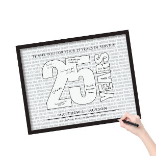 Danke für Ihre 25 Dienstjahre Poster