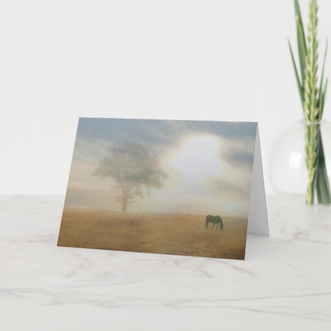 Danke für Ihre Beileidspferde- und -sonnekarte (Vorderseite)