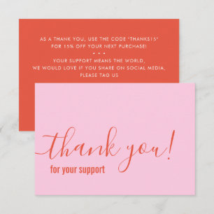 DANKE für Ihre Bestellung moderne einfügen rosa or