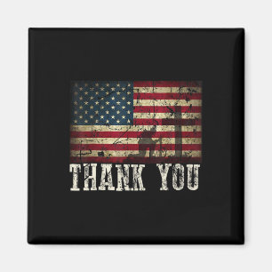 Danke für Ihre Dienste Patriotisch - Veteranen D Magnet