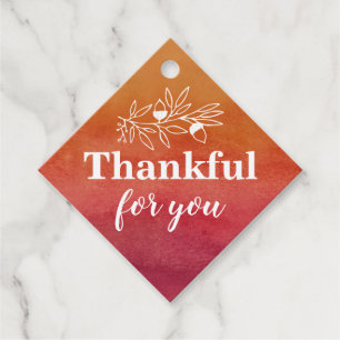 Danke für Ihre Hochzeit im Herbst Engagement Party Geschenkanhänger