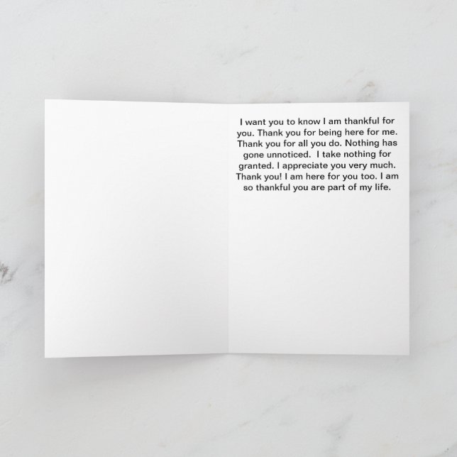 Danke für Ihre Karte (Innenseite)