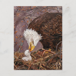 Danke für Ihren Dienst Adler Painterly Postkarte