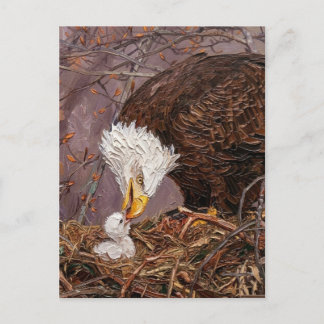 Danke für Ihren Dienst Adler Painterly Postkarte