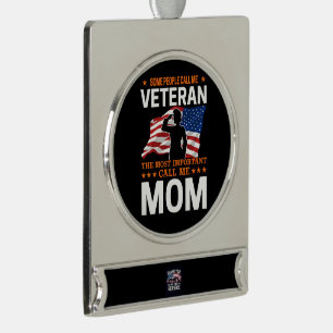 Danke für Ihren Dienst: Veterans Day 2025 Banner-Ornament Silber