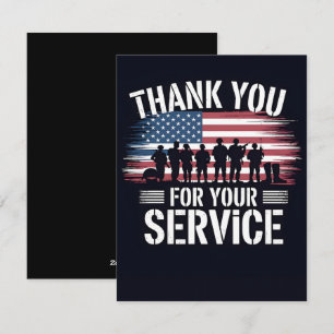Danke für Ihren Dienst: Veterans Day 2025 Feiertagskarte