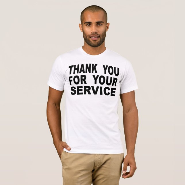 Danke für Ihren Service T-Shirt (Vorne ganz)