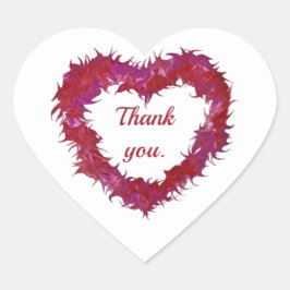 Danke für Ihren Text, kluges Herz-Aufkleber