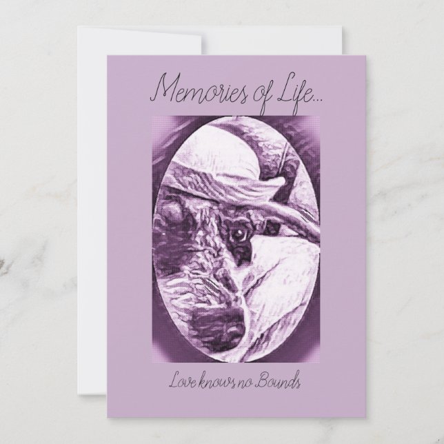 DANKE FÜR KÜMMERTE KARTE - VERLUST DES HAUSTIERES (Vorderseite)