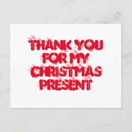 Danke für mein Weihnachtsgeschenk Postkarte
