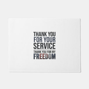 Danke für meine Freiheit Patriotisches Veteran-Shi Fußmatte