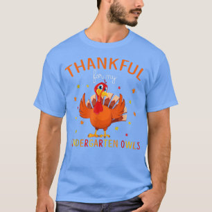 Danke für meinen Kindergarten Owls Herbst Türkei T-Shirt