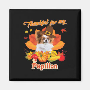 Danke für meinen Papillon Dog Erntedank ich Pump Magnet