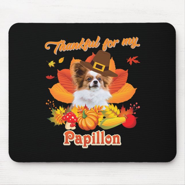Danke für meinen Papillon Dog Erntedank ich Pump Mousepad (Vorne)