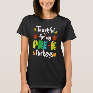 Danke für meinen Pre-K Trukeys Erntedank Lehrer T-Shirt