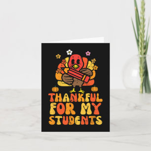 Danke für meinen Schüler Erntedank Fall Teacher Karte