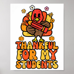 Danke für meinen Schüler Erntedank Fall Teacher Poster