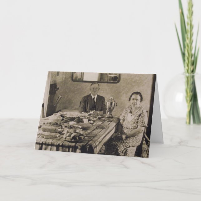 Danke für Nahrung und Gastfreundschaft, Vintages (Vorderseite)