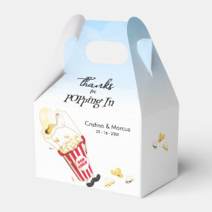 Danke für Poppin von Popcorn Hochzeit Geschenkschachtel