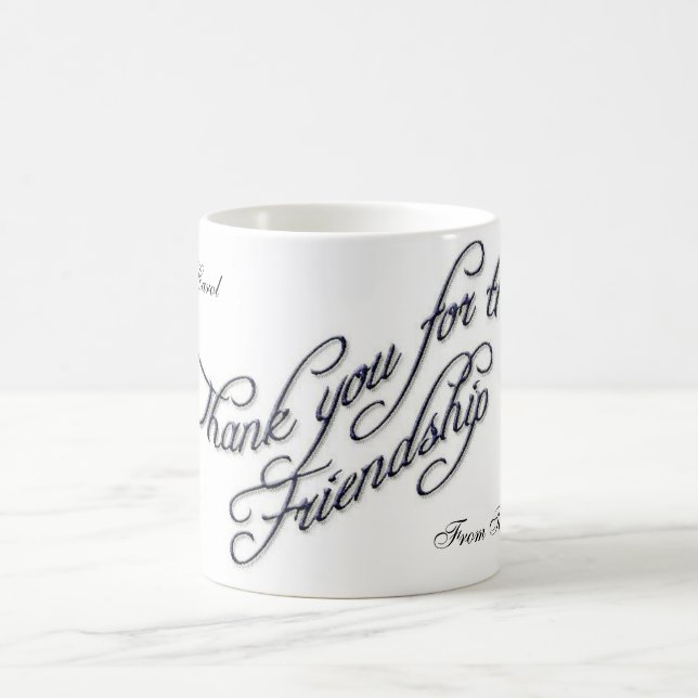 danke für Sein ein Freund 2 Tasse (Mittel)