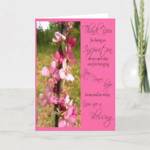 Danke für Sein eine Inspiration - Karte