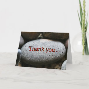 Danke für Sein- meine Felsen-Stützkarte