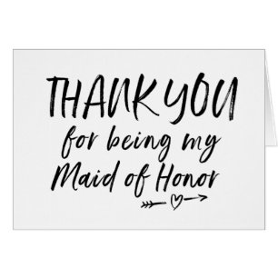 Danke für Sein meine Trauzeugin-Hochzeits-Karte