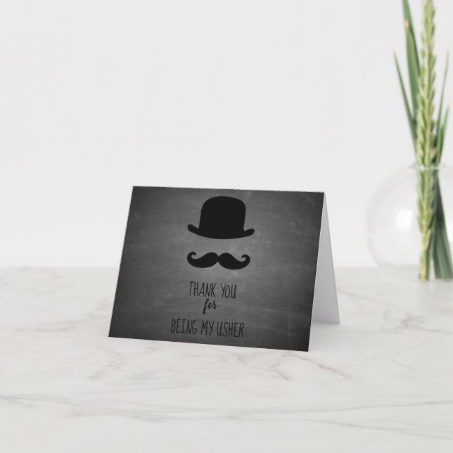 Danke für Sein meine Usher-Karte (Vorderseite)