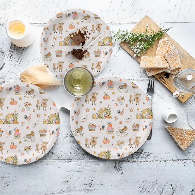 Danke für Sie | Herbstdusche Pappteller (Von Creator hochgeladen)