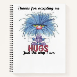 Danke fürs Annehmen Mich Fuzzy Hugs Spiralblock Notizbuch