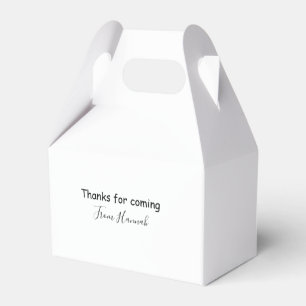 Danke fürs Kommen Add Name Text Nachricht Babyshow Geschenkschachtel