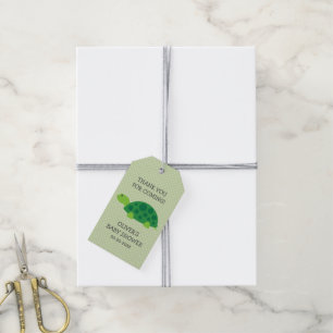 Danke fürs Kommen süße Schildkröte Baby Shower Ges Geschenkanhänger